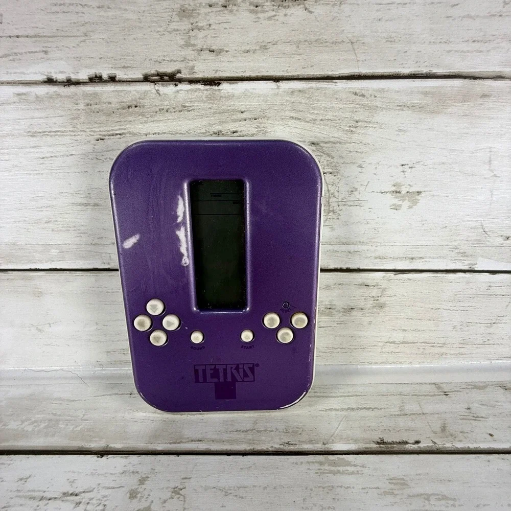 Radica Tetris‎ Handheld Electronic Game 2008 Purple Retro Portable Arcade TESTED
